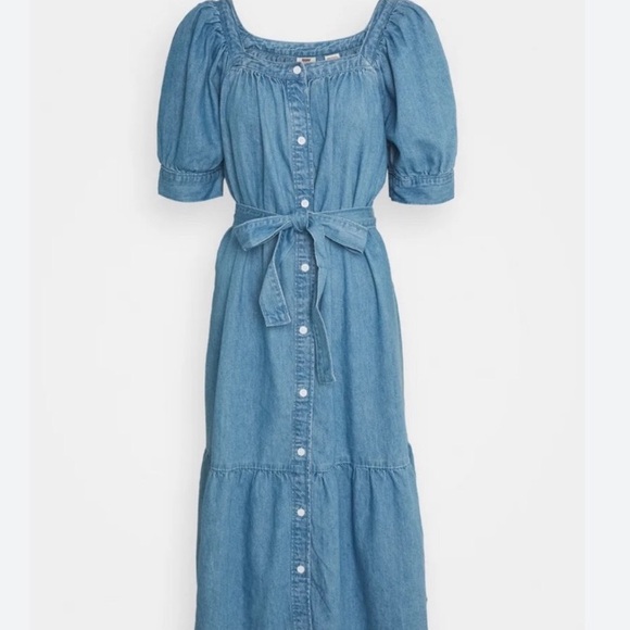 LEVIS women’s denim dress size M - Picture 4 of 4
